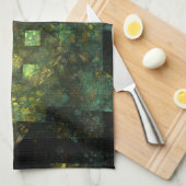 Lichten in de City Abstracte Art Kitchen Towel Theedoek (Quarter Fold)