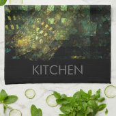 Lichten in de City Abstracte Art Kitchen Towel Theedoek (Gevouwen)