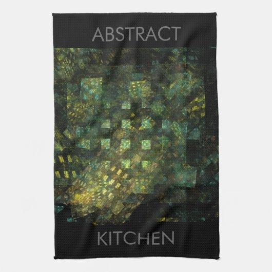 Lichten in de City Abstracte Art Kitchen Towel Theedoek (Verticaal)