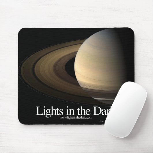 Lichten in de donkere mousepad muismat (Met muis)