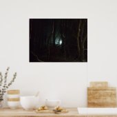 Lichten in de nacht poster (Keuken)