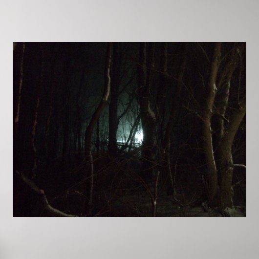 Lichten in de nacht poster (Voorkant)