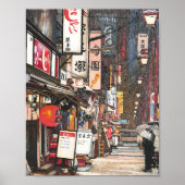 Lichten in de sneeuw poster (Voorkant)