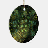 Lichten in de stad Abstract Art Circle Ornament (Rechts)