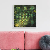 Lichten in de stad Abstract zwart-wit Canvas Afdruk (Insitu (Woonkamer))
