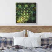 Lichten in de stad Abstract zwart-wit Canvas Afdruk (Insitu (Slaapkamer))