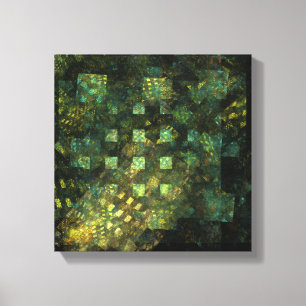 Lichten in de stad Abstract zwart-wit Canvas Afdruk