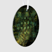 Lichten in de Stad Abstracte Kunst Acryl Cirkel Ornament (voorkant)