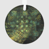 Lichten in de Stad Abstracte Kunst Acryl Cirkel Ornament (achterkant)