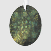 Lichten in de Stad Abstracte Kunst Acryl Cirkel Ornament (voorkant)