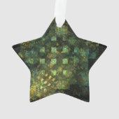 Lichten in de Stad Abstracte Kunst Acryl Ster Ornament (achterkant)