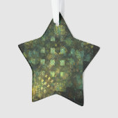 Lichten in de Stad Abstracte Kunst Acryl Ster Ornament (voorkant)