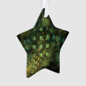 Lichten in de Stad Abstracte Kunst Acryl Ster Ornament (voorkant)