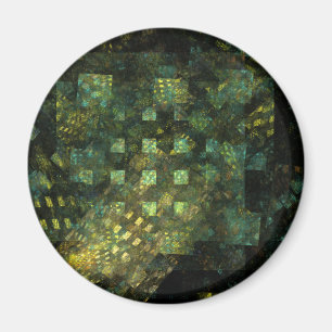 Lichten in het Abstracte kunstnet van de stad Magneet