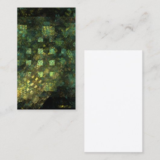 Lichten in het Visitekaartje Abstracte kunst van d (Voorkant / Achterkant)