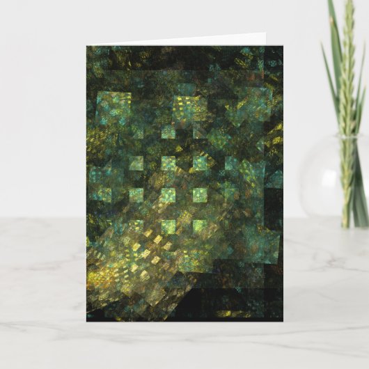 Lichten in het Wenskaart Abstracte kunst van de st Kaart (Voorkant)