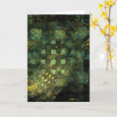 Lichten in het Wenskaart Abstracte kunst van de st Kaart (Gele Bloem)