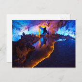 Lichten in Reed Flute Cave, China Briefkaart (Voorkant / Achterkant)
