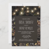 Lichten + Jacht Camo bruids douche uitnodigingen (Voorkant)