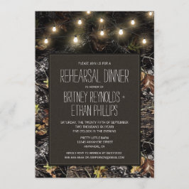 Lichten + Jacht Camo repetitie diner uitnodigingen