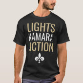 Lichten Kamara Actie Grappig Football New Orleans T-shirt (Voorkant)
