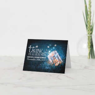 Lichten metson jar dromerige trouw trouw dank je k bedankkaart