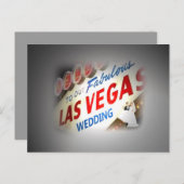 Lichten op de 'Bride & Groom' Ons huwelijk in Las  Briefkaart (Voorkant / Achterkant)