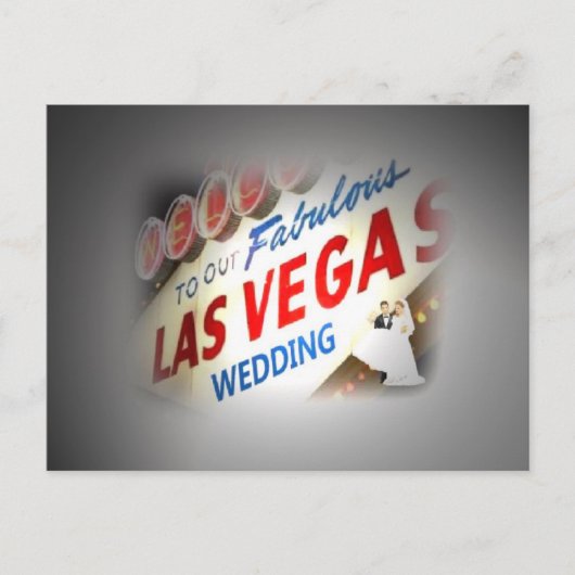 Lichten op de 'Bride & Groom' Ons huwelijk in Las  Briefkaart (Voorkant)