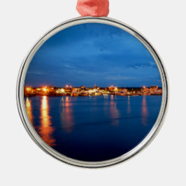 Lichten op het water metalen ornament