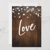 Lichten op hout Niets bijzonders gewoon lief ontva Kaart (Achterkant)