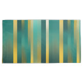 Lichten op Yellow & Green Stripes AI-kunst Kussensloop (Voorkant-Rechts)