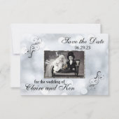 Lichten Sneeuw Glitter Sparkles - 3x5 Save the Dat Save The Date (Voorkant)