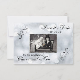 Lichten Sneeuw Glitter Sparkles - 3x5 Save the Dat Save The Date