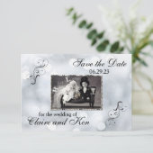 Lichten Sneeuw Glitter Sparkles - 3x5 Save the Dat Save The Date (Staand voorkant)