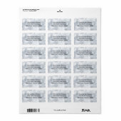 Lichten sneeuwbollen — Adresetiketten Etiket (Full Sheet)