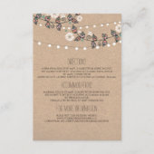 Lichten tak bruiloft details - Informatie Informatiekaartje (Voorkant)