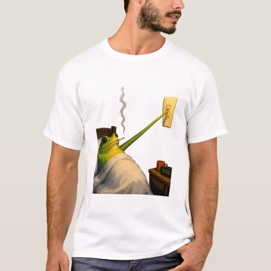 Lichten Uit, Nog Steeds Wakker T-shirt (Voorkant)