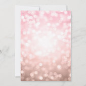 Lichten van 16 partijen met Blush Pink Glitter Save The Date (Achterkant)