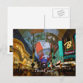 Lichten van Fremont Street Briefkaart (Voorkant / Achterkant)