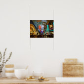 Lichten van Fremont Street Poster (Keuken)