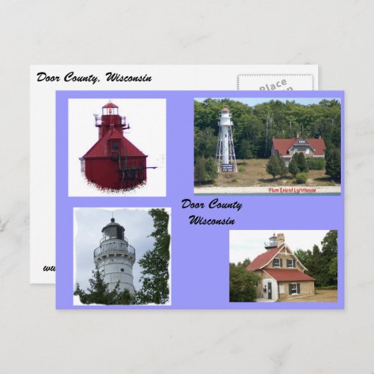 Lichten van het district Deuren Briefkaart (Voorkant / Achterkant)