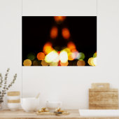 Lichten van Parijs, Eiffeltoren Kunstposter Poster (Keuken)