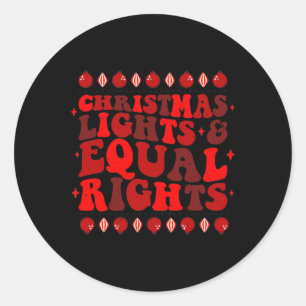 Lichten &versterker; gelijke rechten feministische ronde sticker