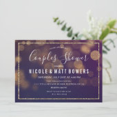 Lichten voor uitnodiging voor koppel feest (Staand voorkant)