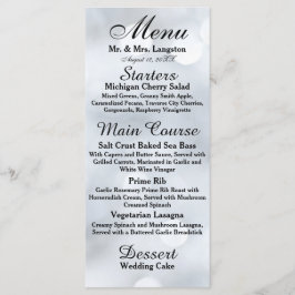 Lichten Wit Zilver Sparkle Glitter Receptie Menu