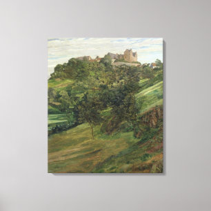 Lichtenberg Castle in Odenwald, 1900 Canvas Afdruk