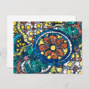 lichtend artistiek zuidwestelijk aardeblauw briefk briefkaart