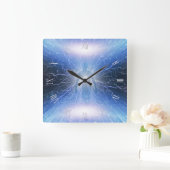 Lichtend aura vierkante klok (Huis)