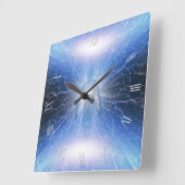 Lichtend aura vierkante klok (Hoek)