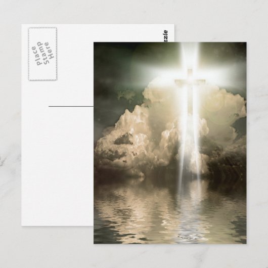 Lichtend kruis briefkaart (Voorkant / Achterkant)